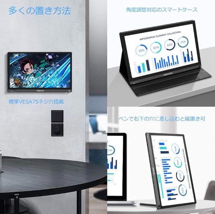 ❤大画面15.6インチ＆超薄型軽量❣圧倒的な使いやすさ♪❤モバイルモニター