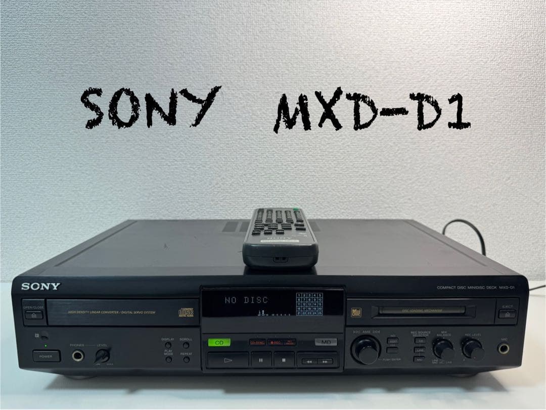 SONY MXD-D1 MD/CDデッキ