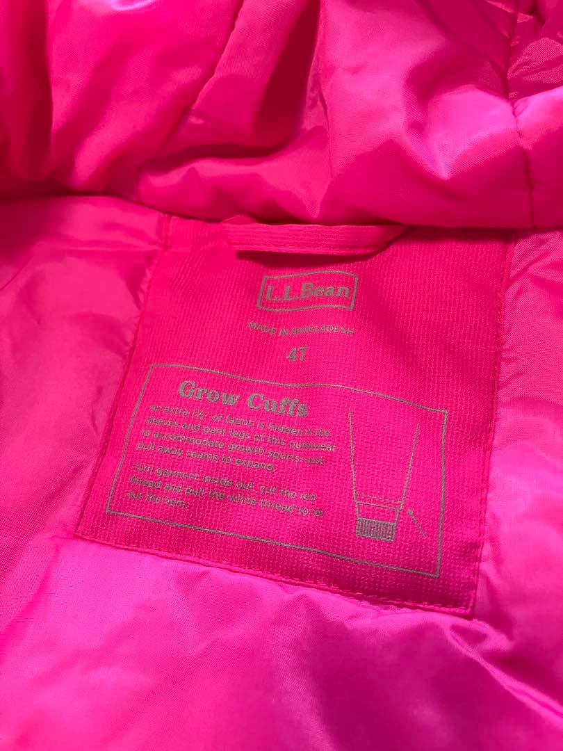 極美品♦︎L.L.Bean スノースーツ 4T 110中綿入り 防寒 防水