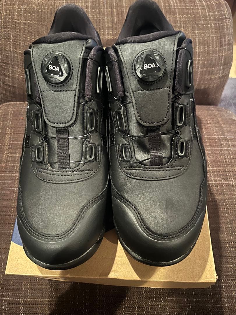 asics ブラック 安全靴 ベルクロ式