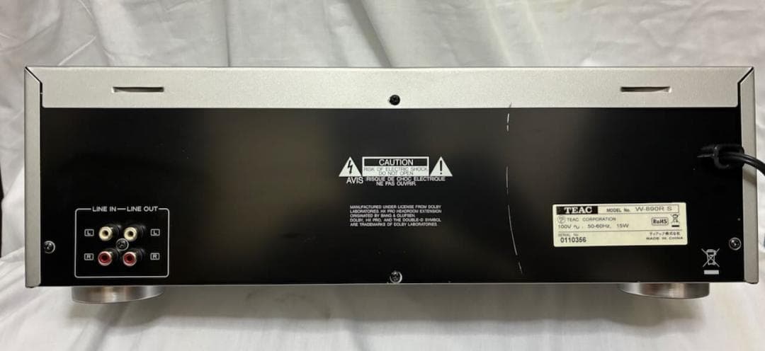 TEAC W-890R S ダブルオートリバースカセットデッキ