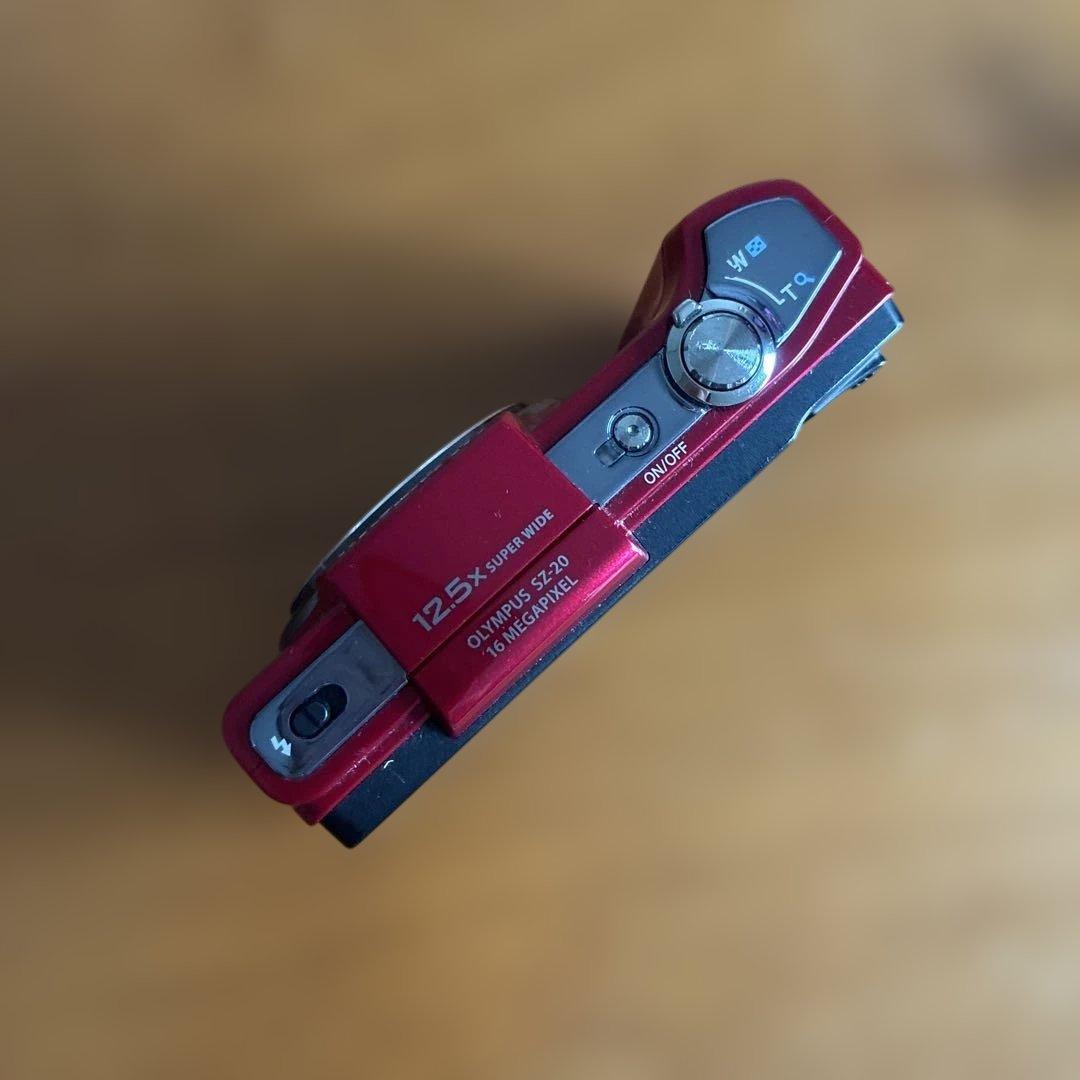 【美品】OLYMPUSデジタルカメラSZ-20 RED赤