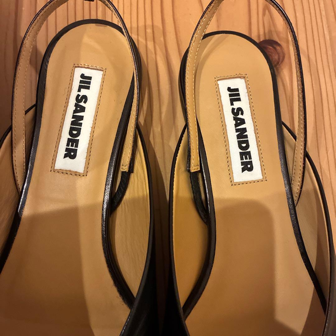 【美品】JIL SANDER bamboo anklet sandals