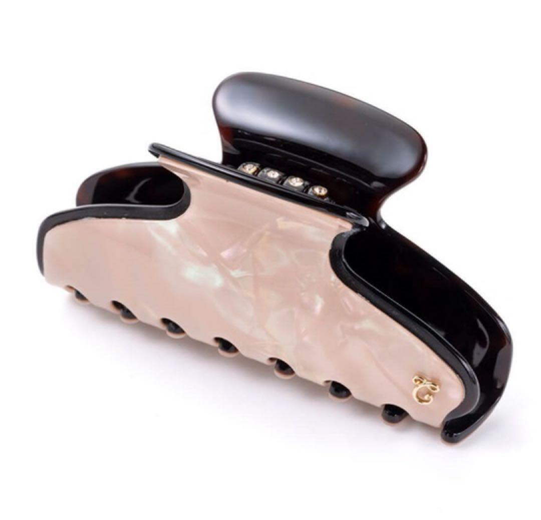 コンプレックスビズ ミネラルパターン バンスクリップ L(ライトピンク)