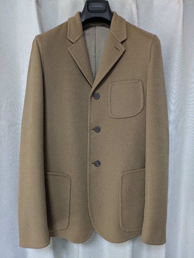 【JIL SANDER】ジルサンダー　キャメルテイラードカシミア＆ウール 46