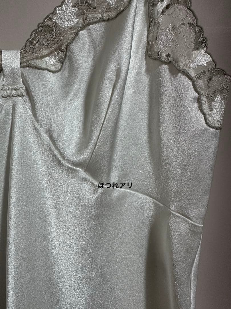 Christian Dior レース付きキャミソールワンピース