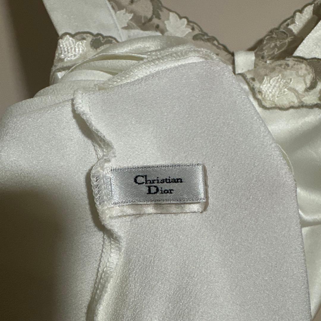 Christian Dior レース付きキャミソールワンピース