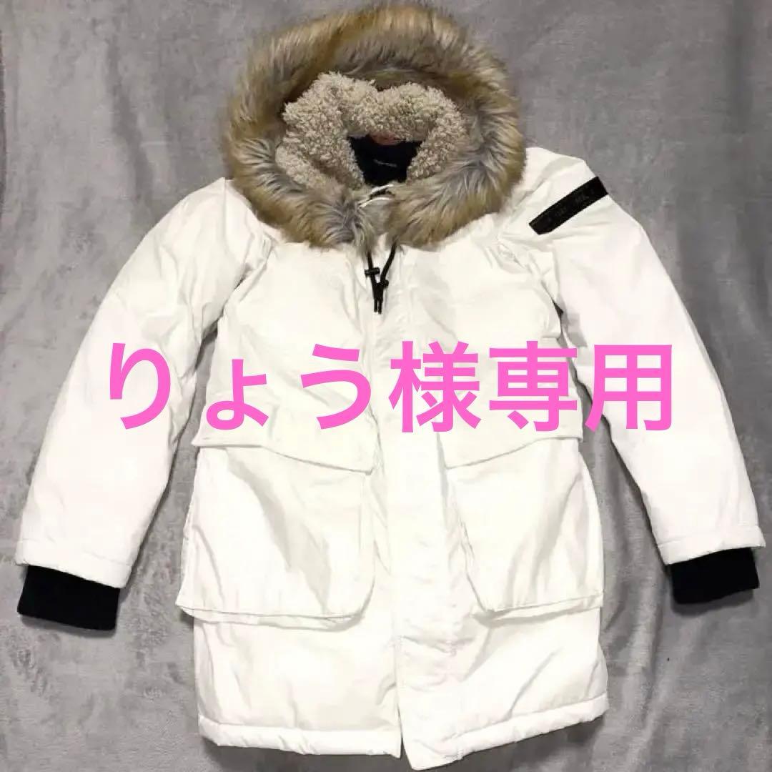 (りょう)美品✨DIESEL ホワイト モッズコート　ダウンジャケット