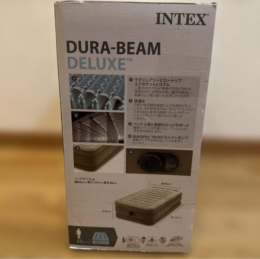 【新品】 INTEX DURA-BEAM DELUXE エアーベッド シングル