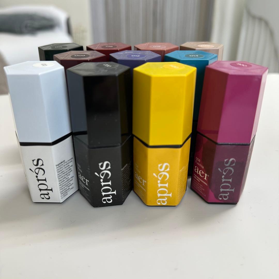 アプレ　apres エアブラシ Aer Gel マシン　カラーリキッド11色