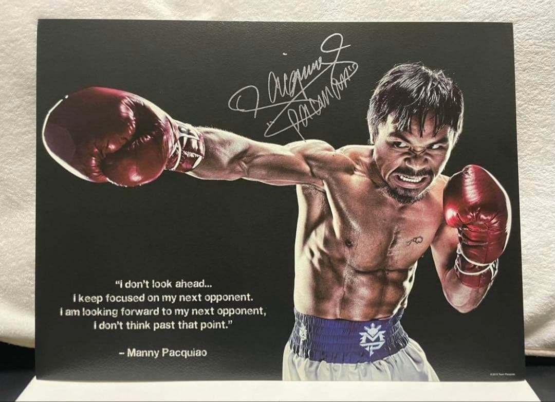 激レア　パッキャオ　ポスター6枚 セットアルバム　直筆サイン入り