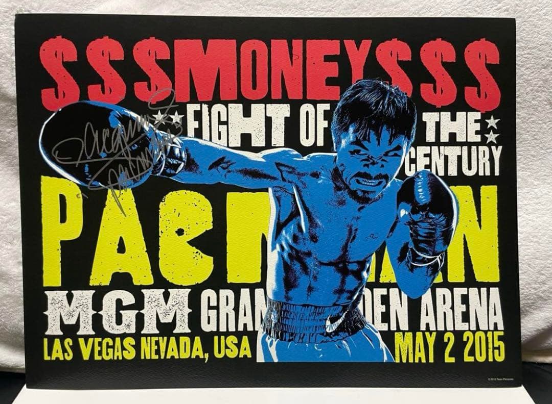 激レア　パッキャオ　ポスター6枚 セットアルバム　直筆サイン入り