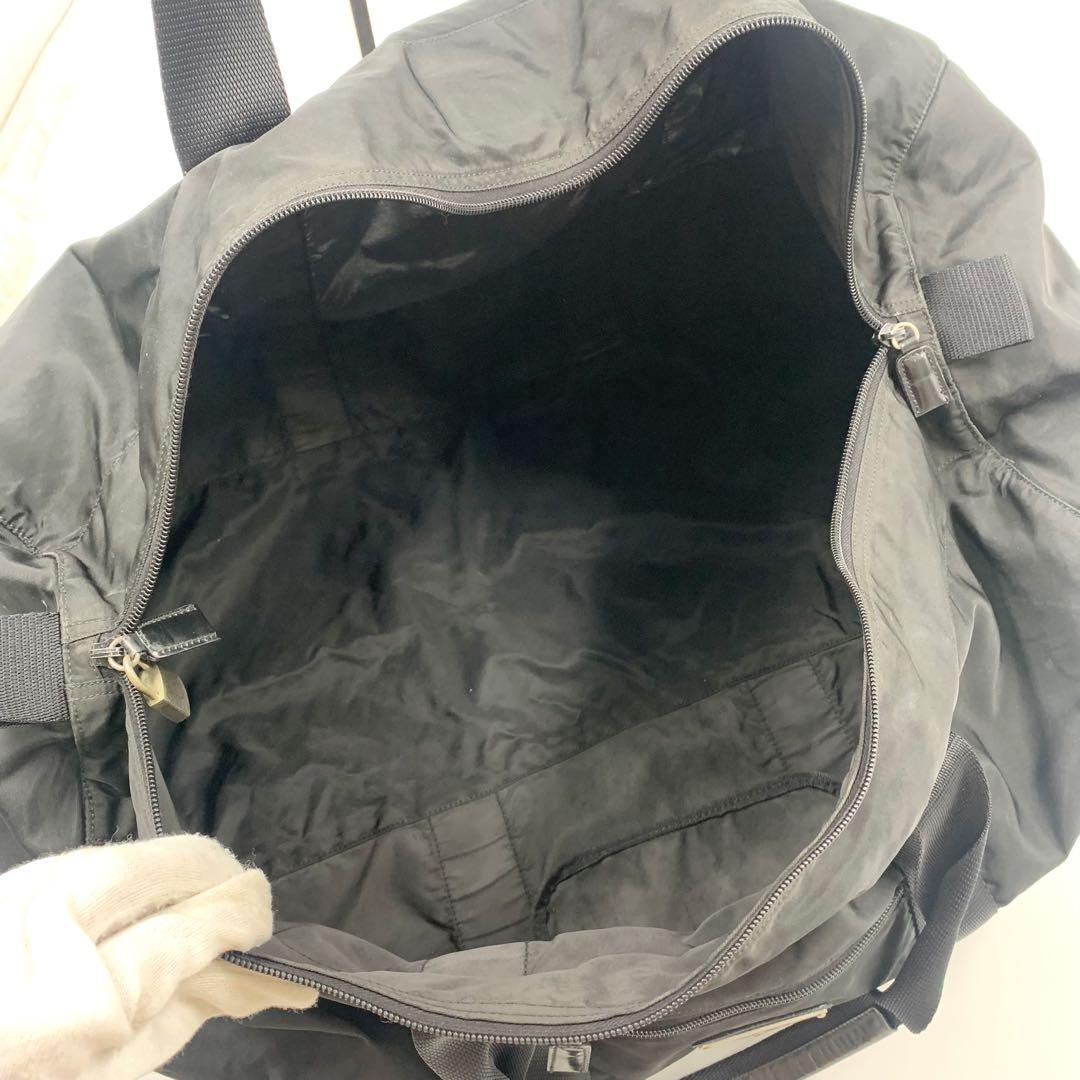 T*o様 【✨美品✨】 プラダ 三角ロゴ ボストンバッグ ナイロン ブラック