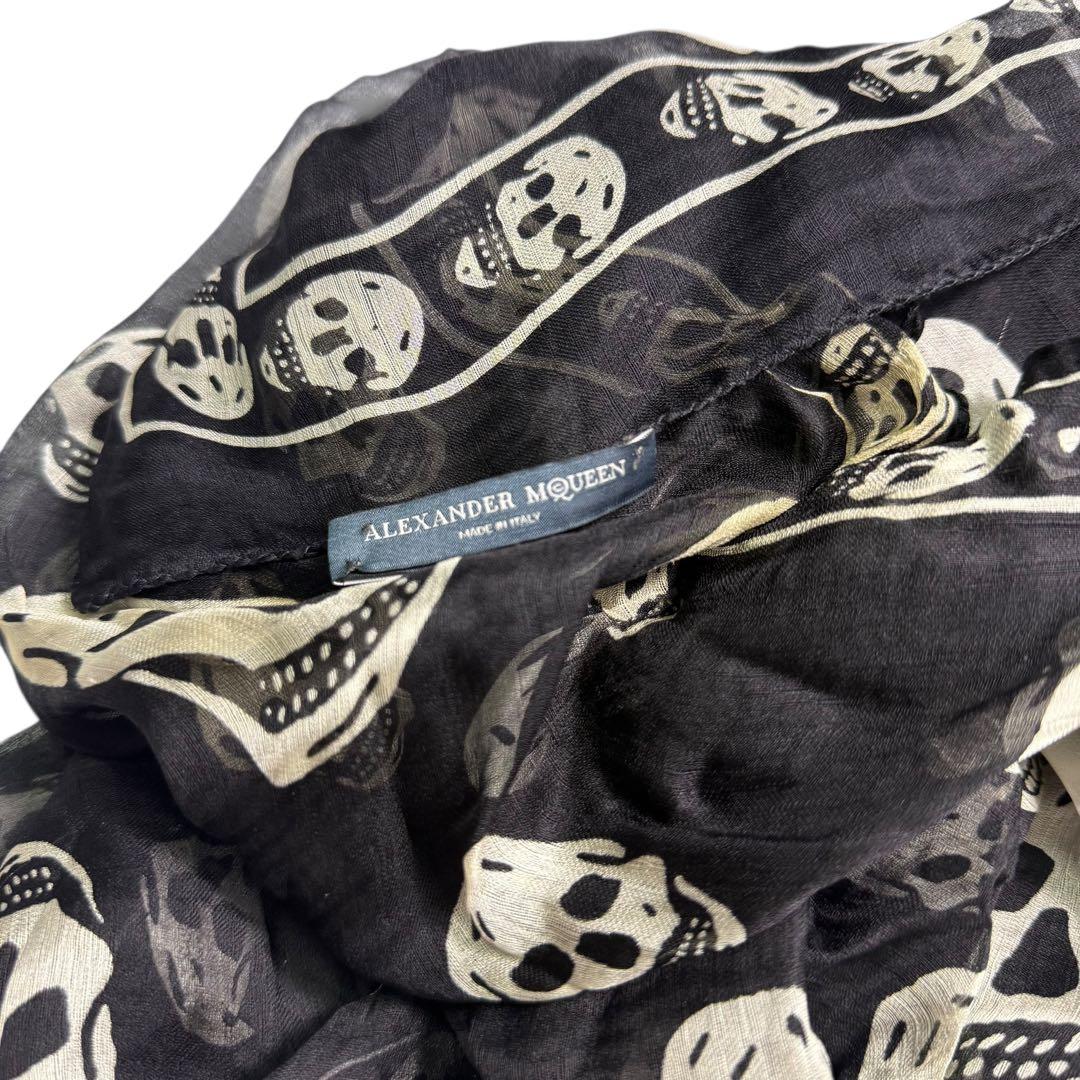 ALEXANDER MCQUEEN スカルプリント スカーフ　ストール