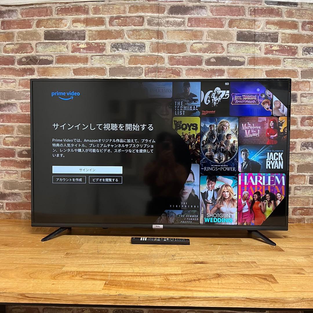 2023年製！ TCL 50V型 4K 液晶テレビ スマートテレビ 50P618