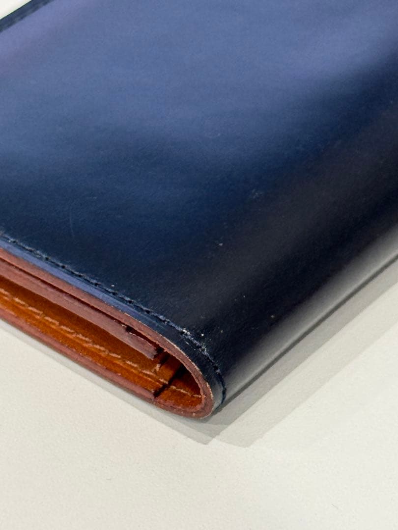 u*6様 土屋鞄　コードバン　名刺入れ　ネイビー