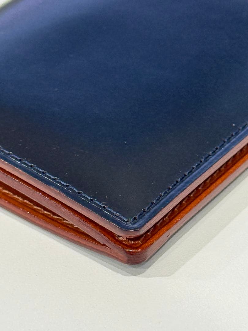 u*6様 土屋鞄　コードバン　名刺入れ　ネイビー