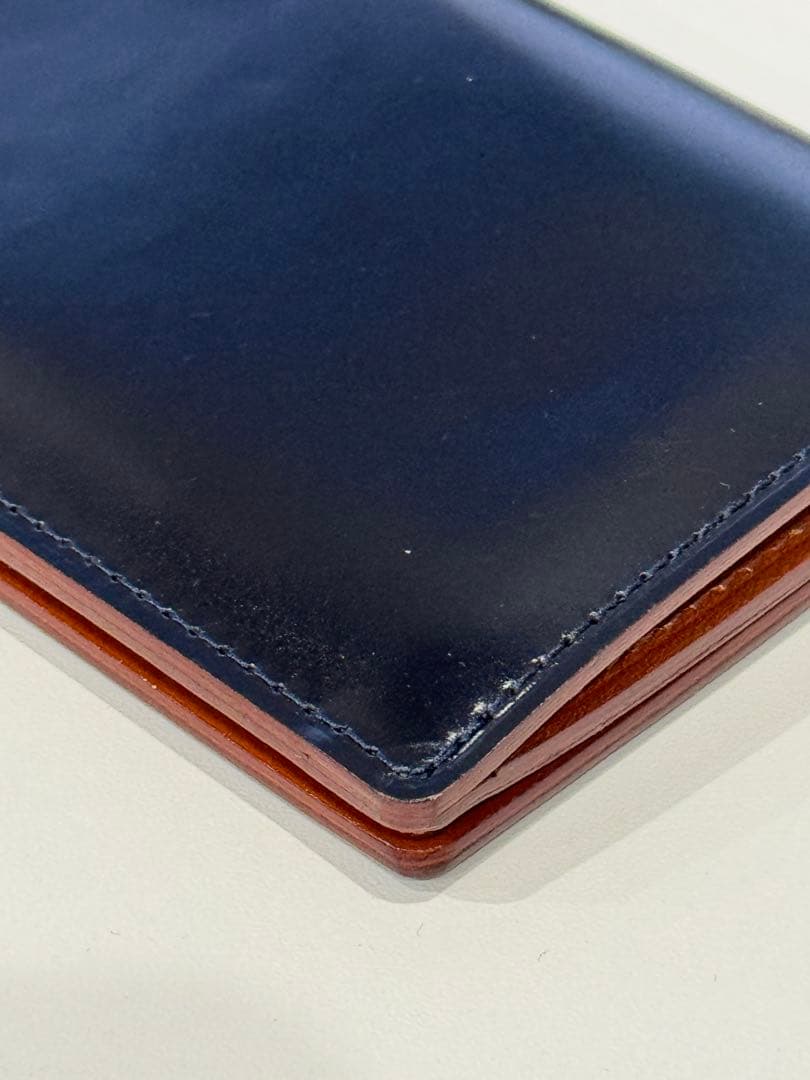 u*6様 土屋鞄　コードバン　名刺入れ　ネイビー