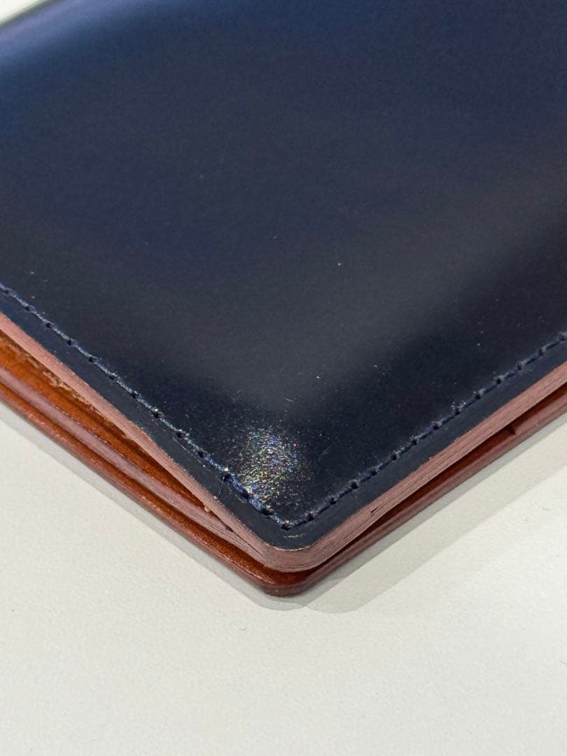 u*6様 土屋鞄　コードバン　名刺入れ　ネイビー