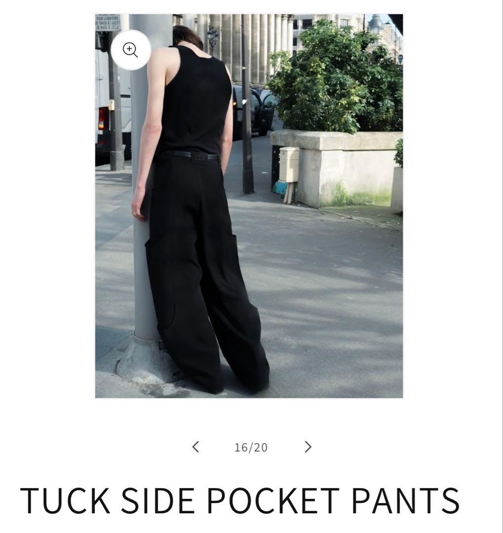 パンツ GOAT ESSENCE TUCK SIDE POCKET PANTS