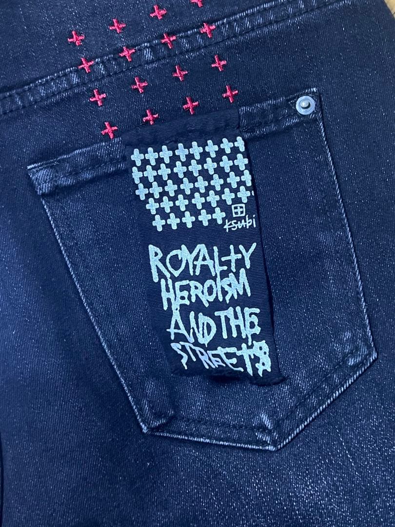 ksubiブラックデニムスリムフィット