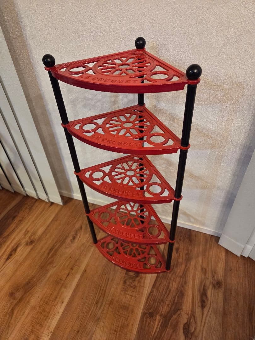 LE CREUSET ルクルーゼ ポッドスタンド 5段 廃盤品 チェリーレッド