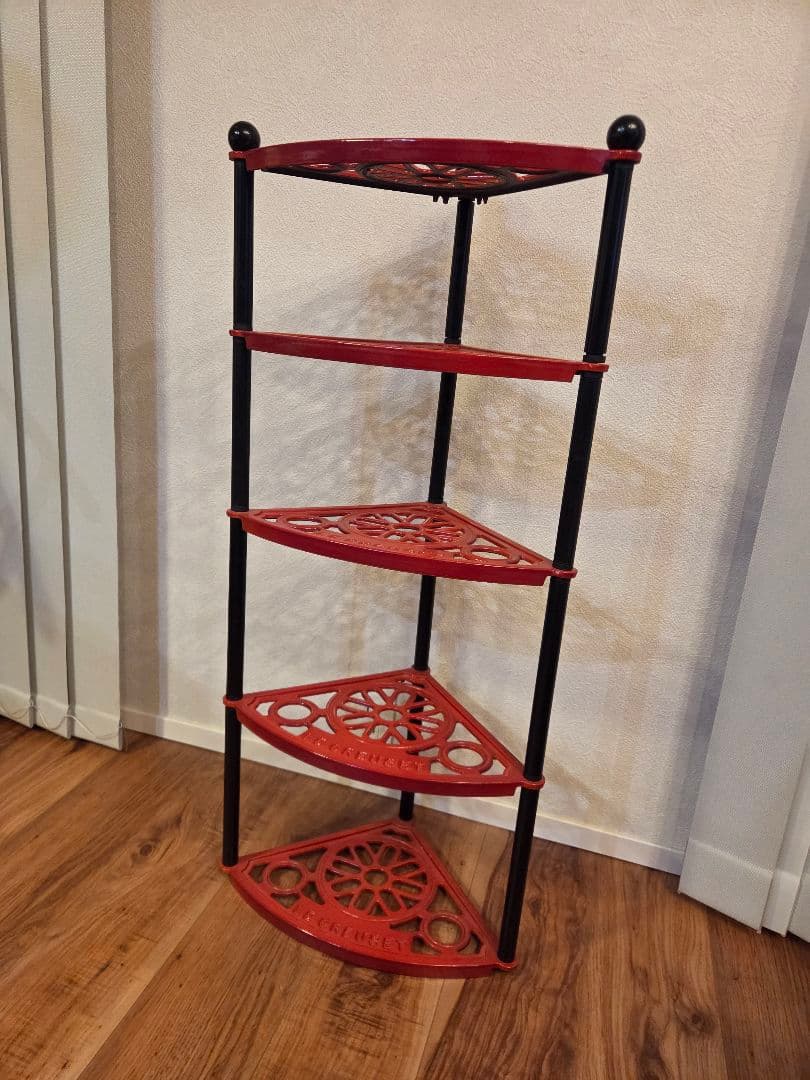 LE CREUSET ルクルーゼ ポッドスタンド 5段 廃盤品 チェリーレッド