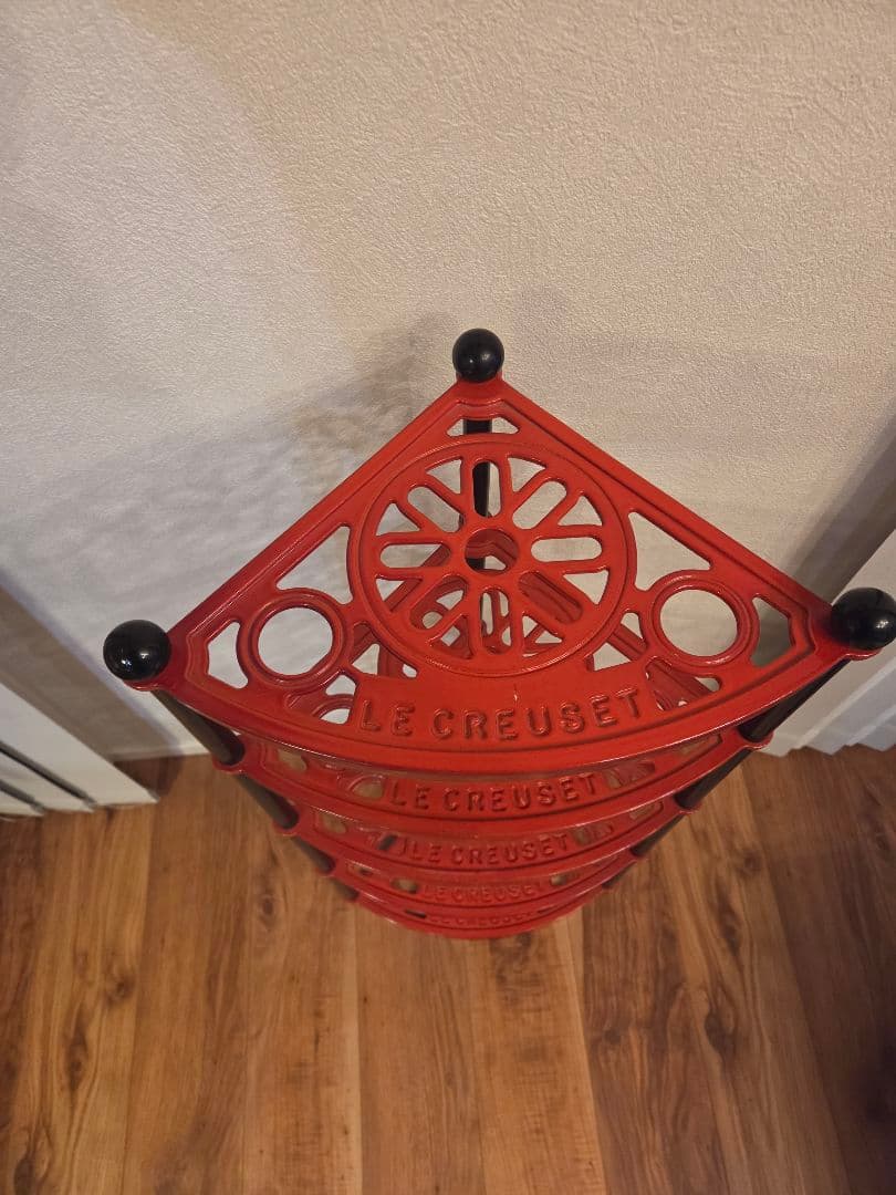 LE CREUSET ルクルーゼ ポッドスタンド 5段 廃盤品 チェリーレッド