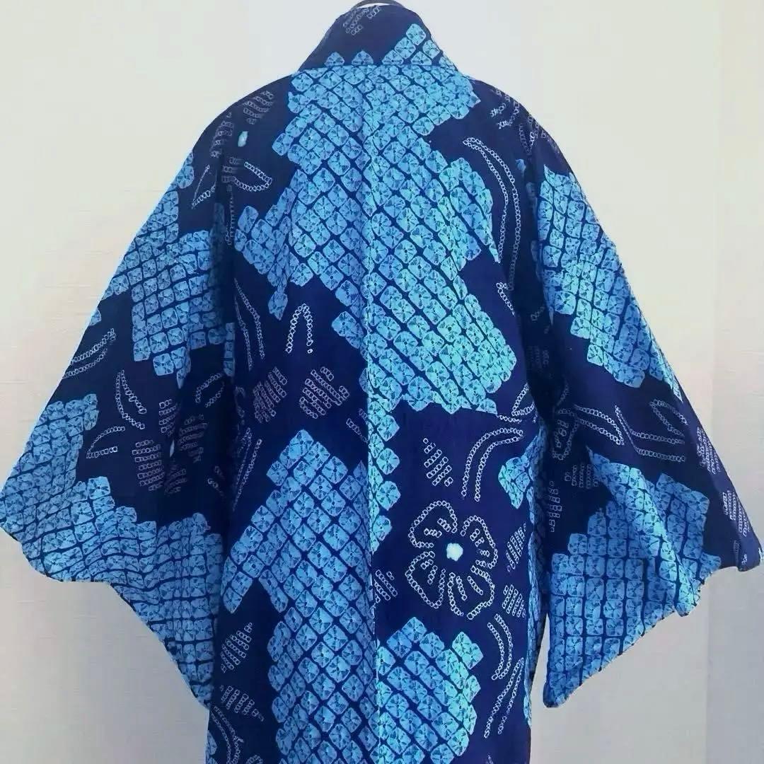 kate_hu 有松絞り浴衣手縫い上質身丈160cm No.3-100