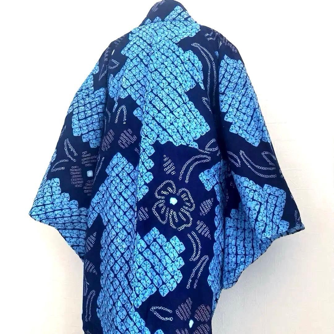 kate_hu 有松絞り浴衣手縫い上質身丈160cm No.3-100