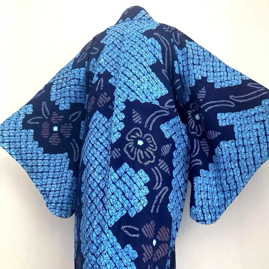 kate_hu 有松絞り浴衣手縫い上質身丈160cm No.3-100