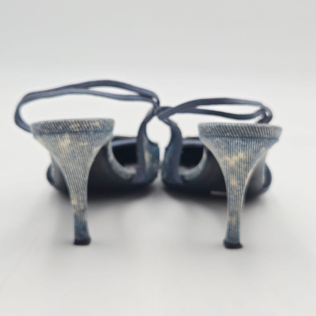 美品 DIESEL ディーゼル パンプス サンダル デニム D-Venus