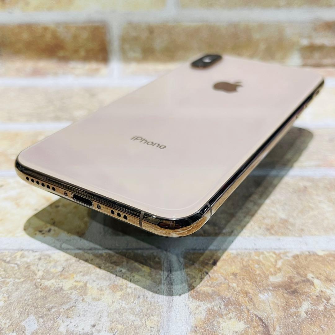 au SIM iPhoneXS 64GB ゴールド 電池新品