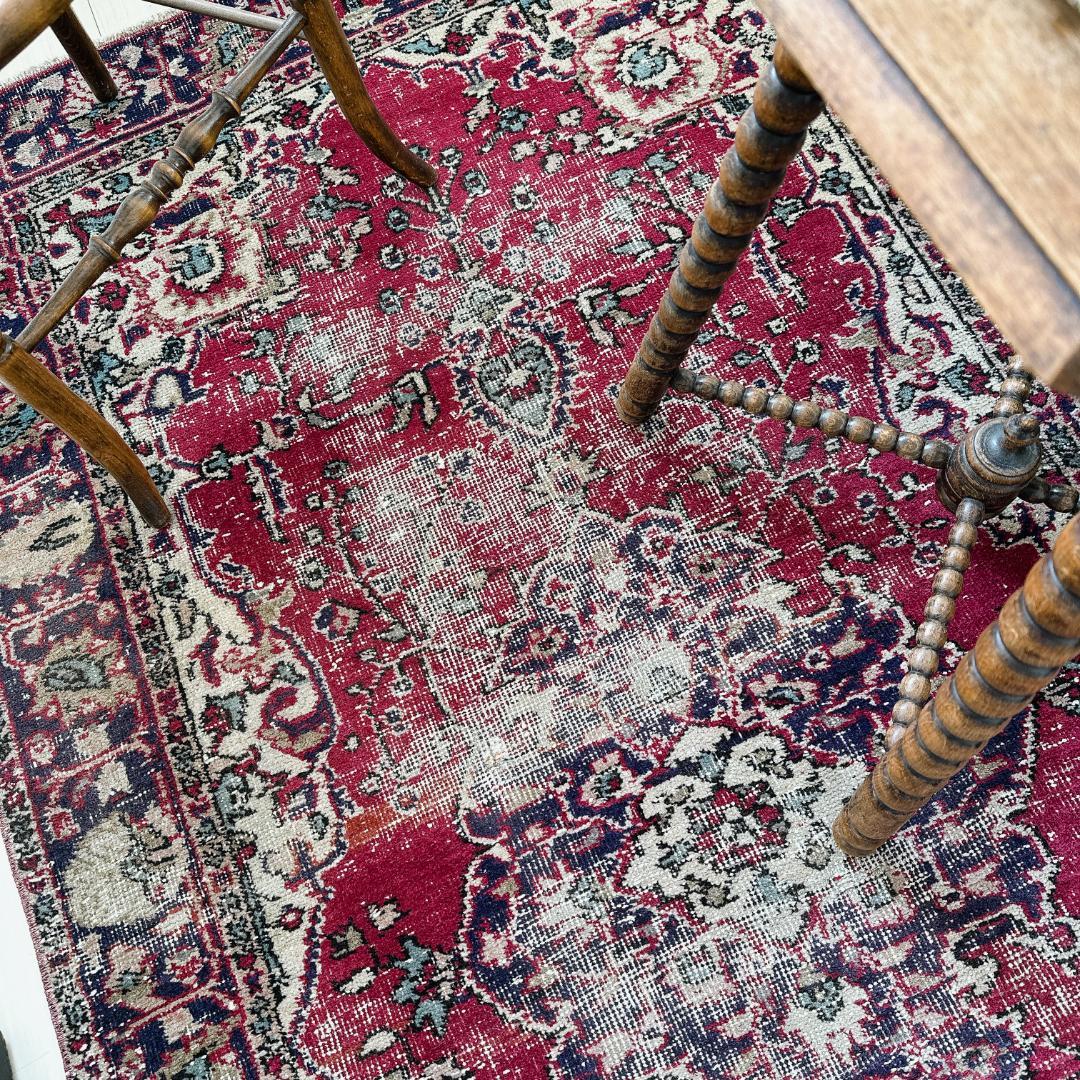 actn202 トルコ ヴィンテージラグ A112