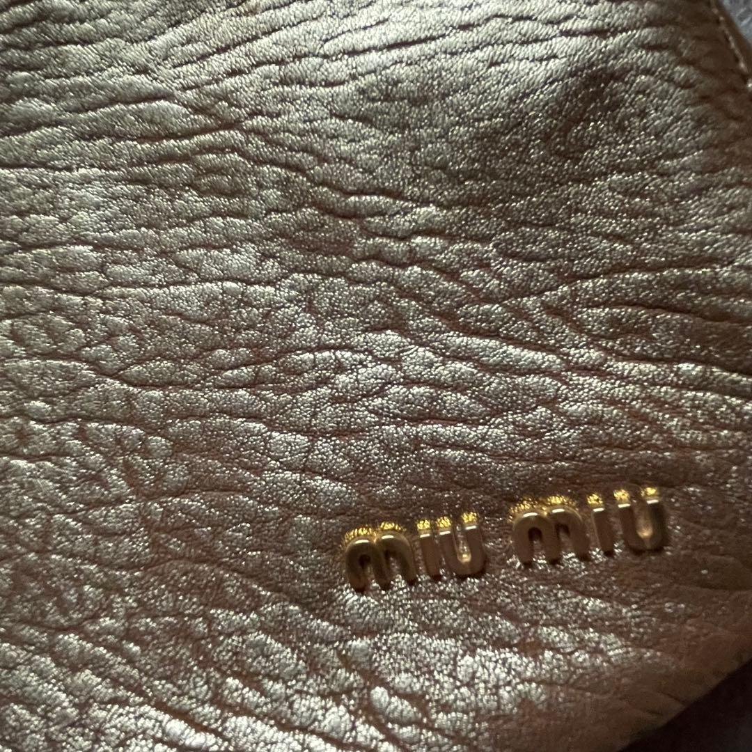 MIU MIU ミュウミュウ バッグ バック bag ゴールド ショルダーバッグ