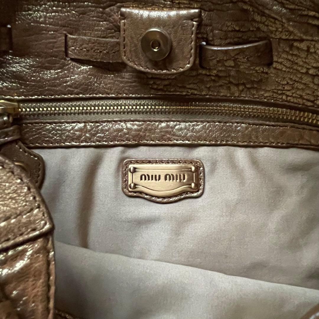 MIU MIU ミュウミュウ バッグ バック bag ゴールド ショルダーバッグ