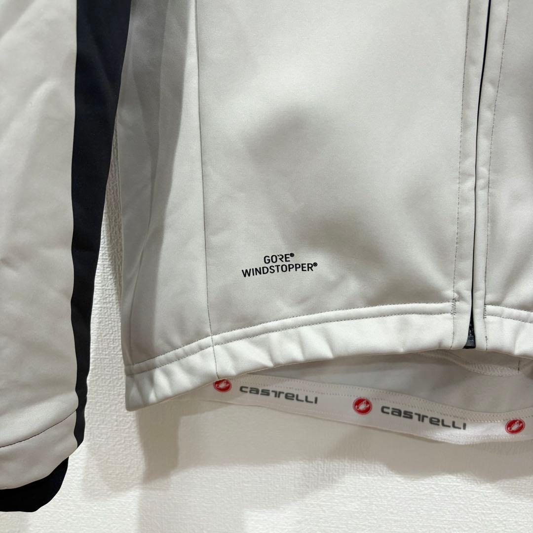 Castelli カステリ　サイクルジャケット GORE グレー　裏起毛　ゴア