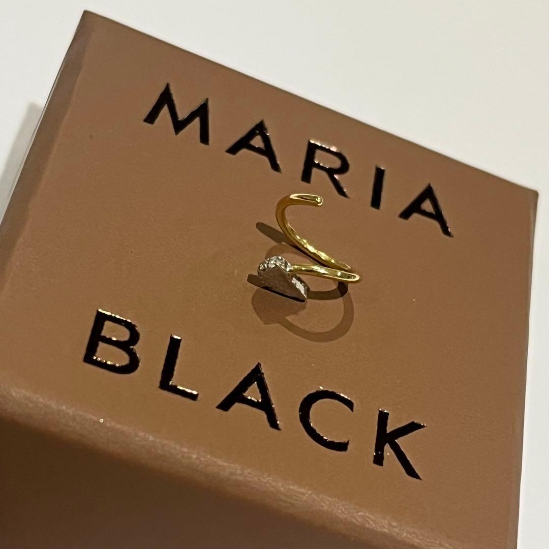 【美品】マリアブラック MARIA BLACK ダイア 14KYG ピアス