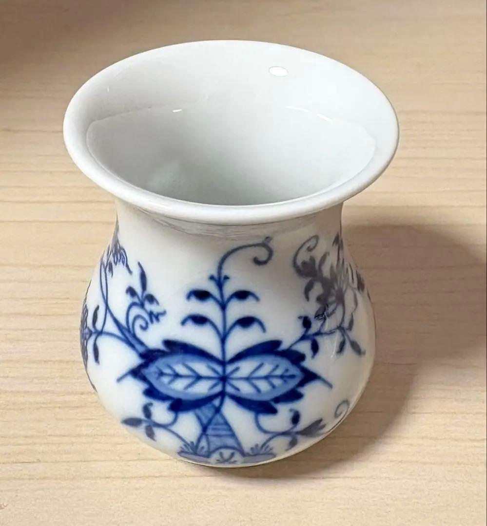 マイセン　ブルーオニオン　ミニベース　花瓶　※未使用保管品 美品