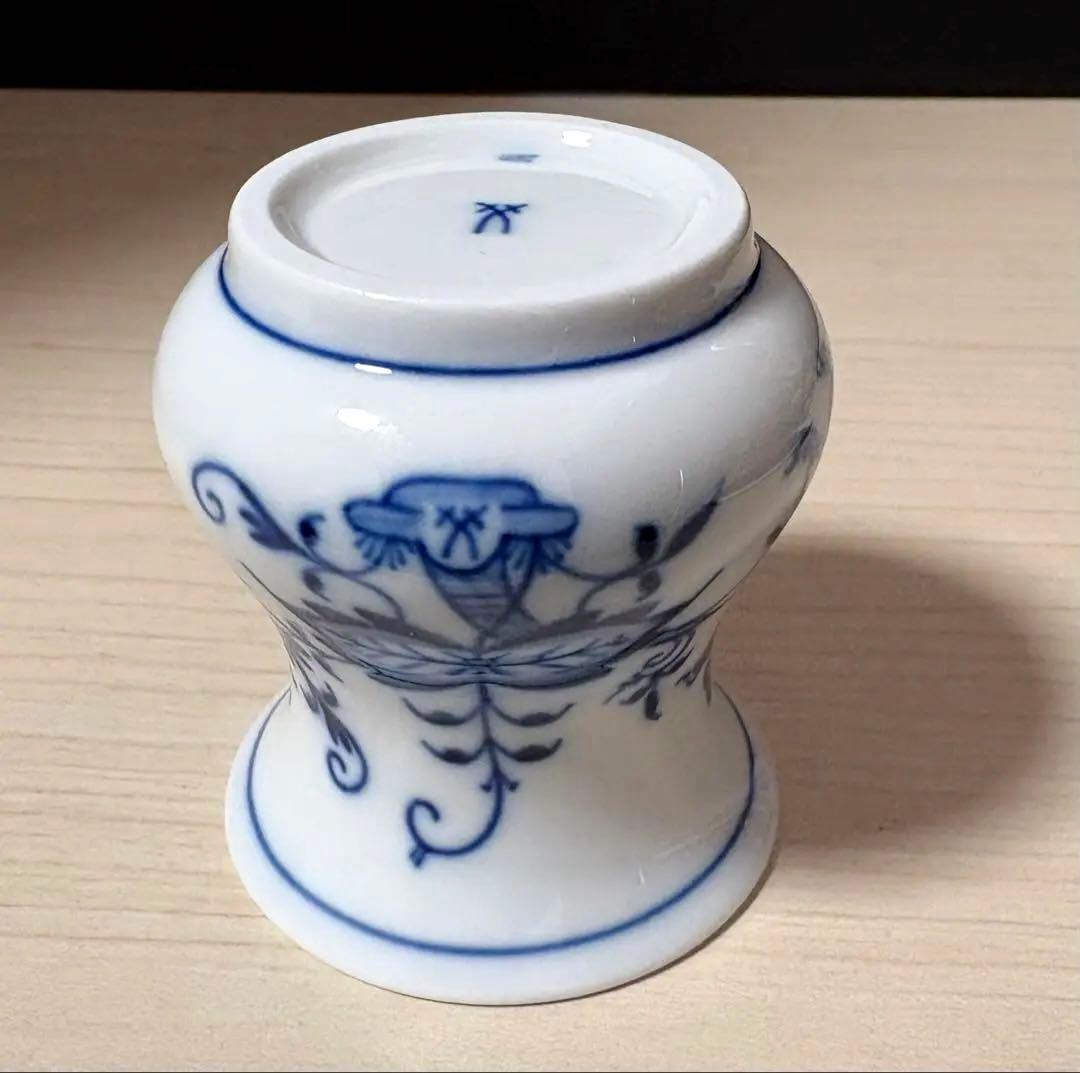 マイセン　ブルーオニオン　ミニベース　花瓶　※未使用保管品 美品