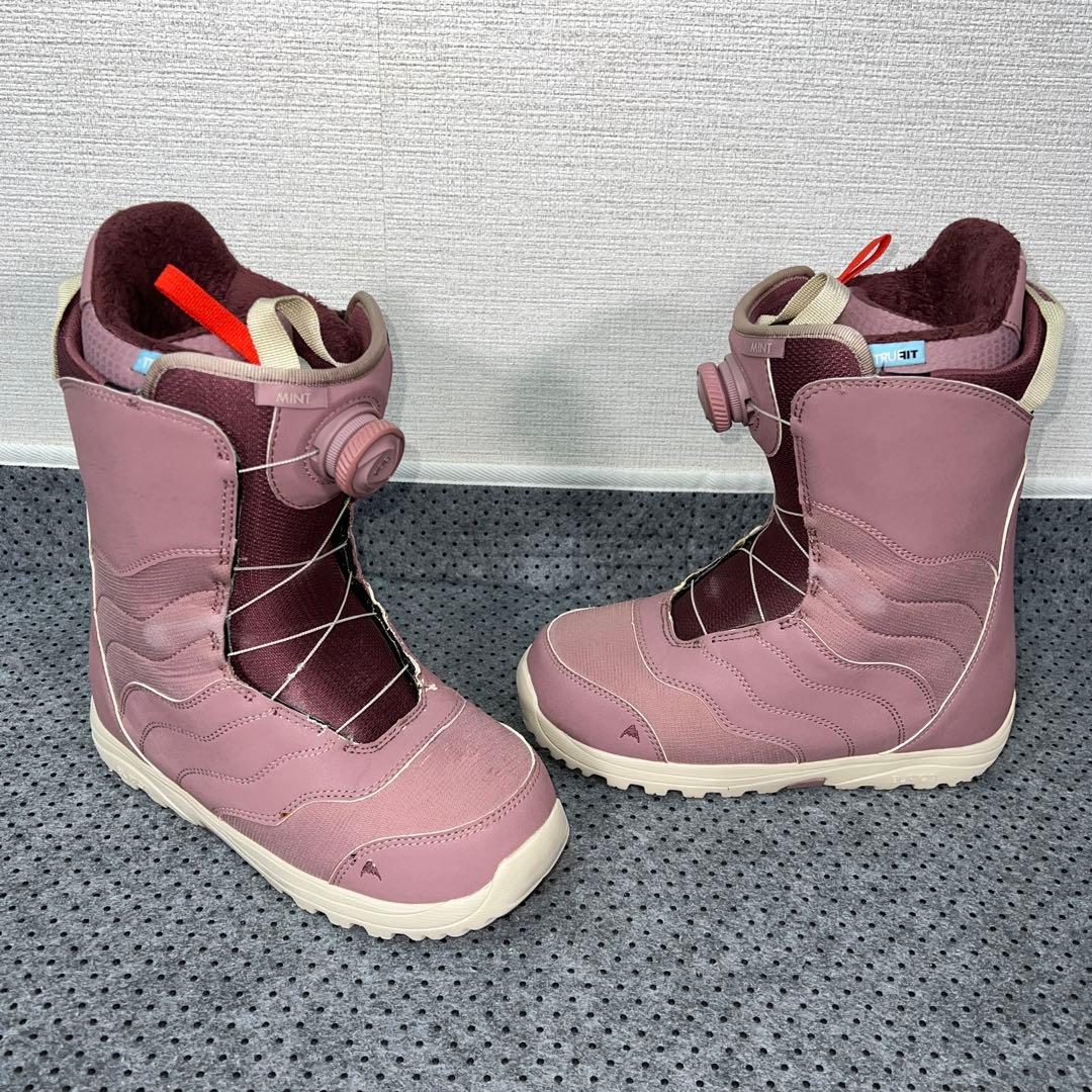 7-8回使用 24.5cm BURTON MINT BOAピンクブーツ