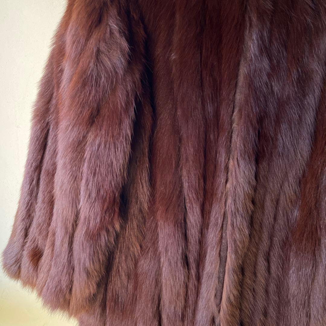 希少サイズ　SAGA FOX サガフォックス　ファーコート　銀サガ　13号