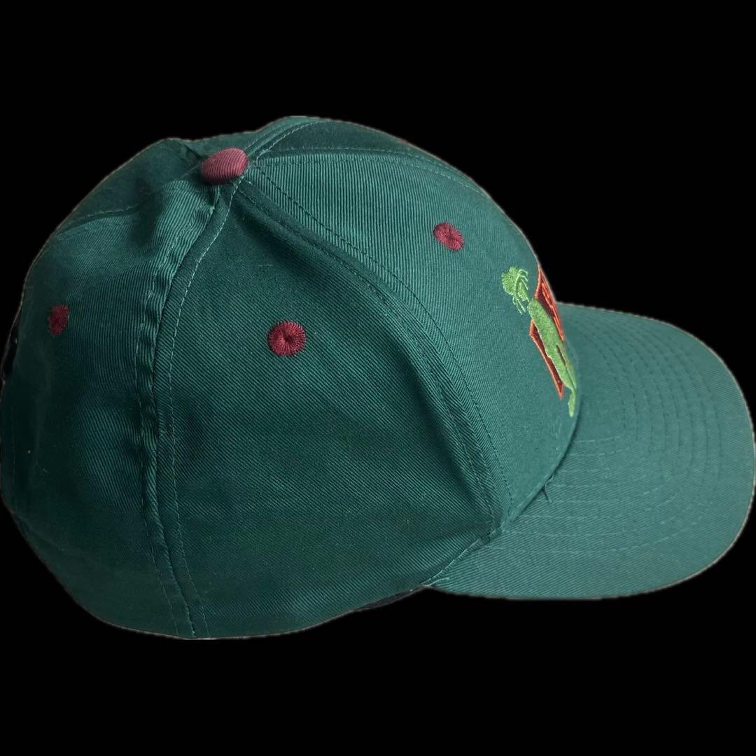 “アラドーナさま専用” stussy 刺繍ロゴ 6パネルキャップ 90s 緑