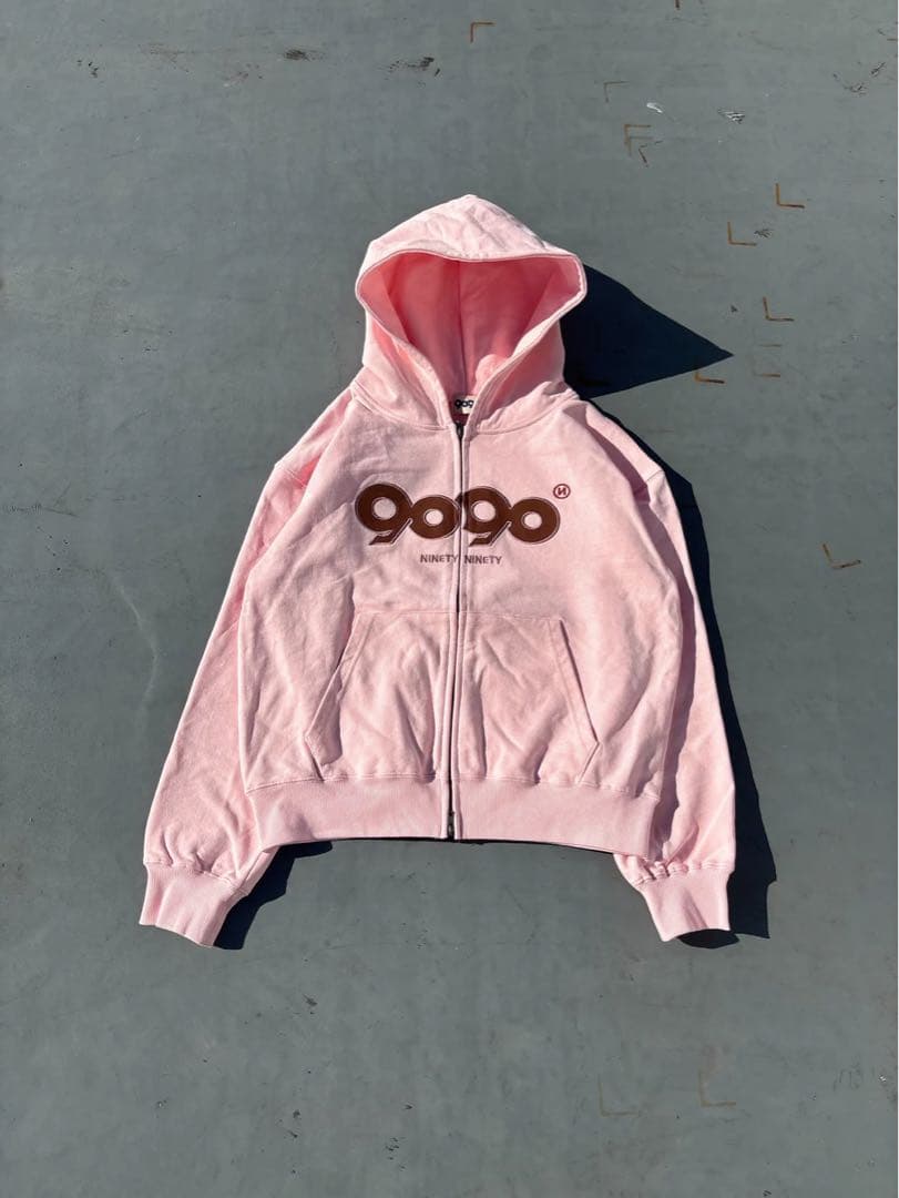 トップス 9090 OG Logo Assort Zip Hoodie pant pink