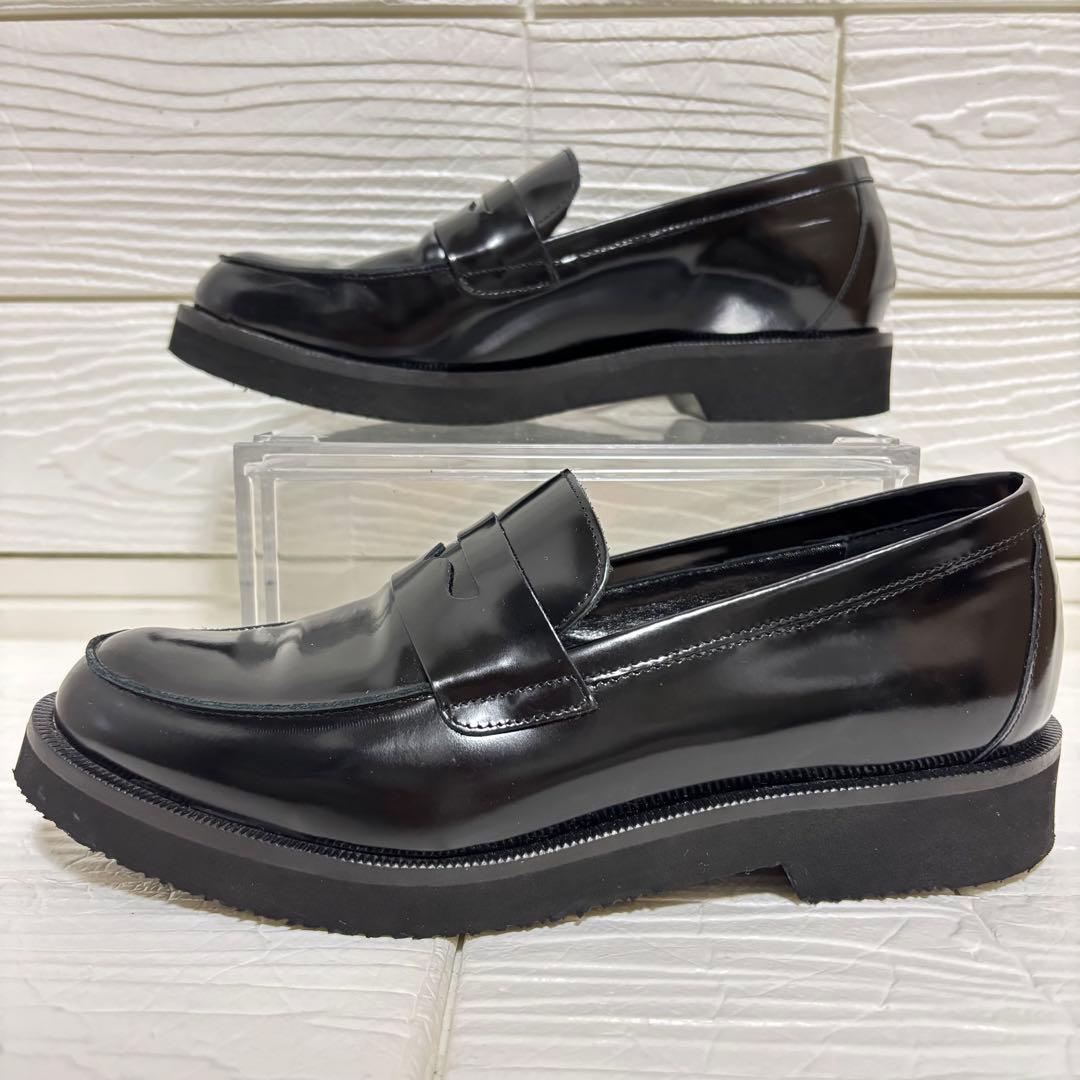 【未使用級】FABIO RUSCONI ローファー 厚底 ブラック 35