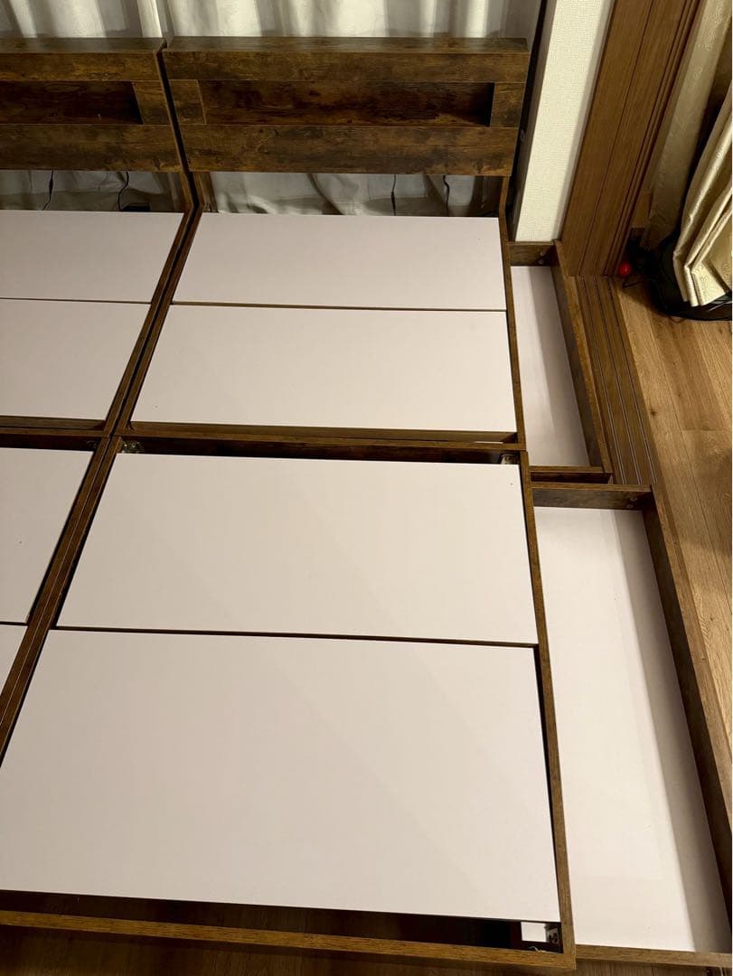 【大阪引き取り限定】RASIKベッドフレーム Rizon ヴィンテージブラウン