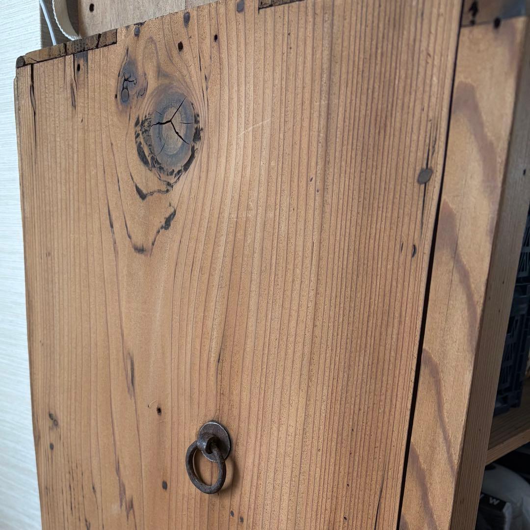 古家具 / アンティークガラス戸棚 / 無垢材①