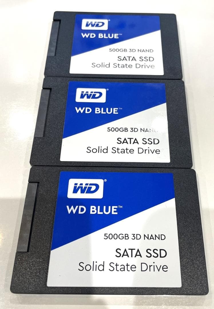 WD Blue 500GB SATA SSD 3枚
