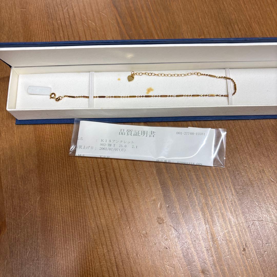 ジュエリーツツミ　アンクレット