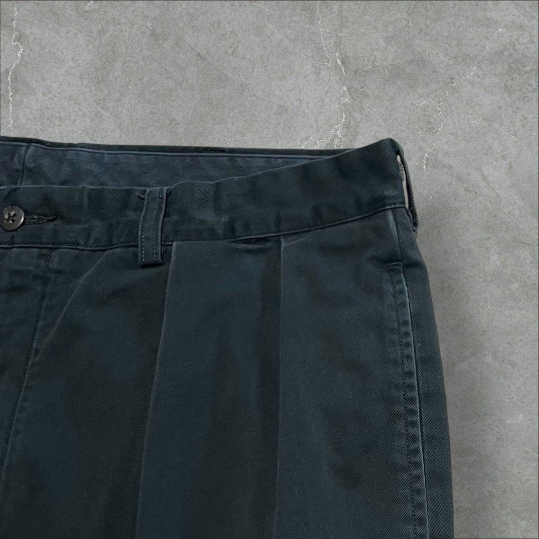 【W36】90sPolobyRalphLaurenAndrewPant黒チノパン